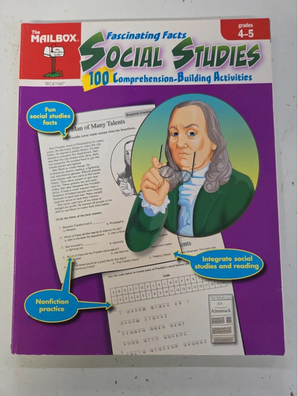 Social Studies Practice Book 100 Comprehension Reproducibles